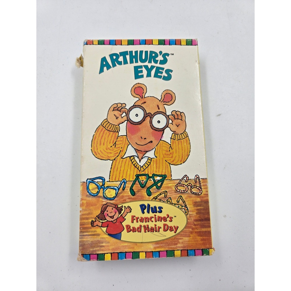 Arthurs Eyes VHS Francines Bad Hair Day Marc Brown Sony Wonder 1997 Vintage Tape